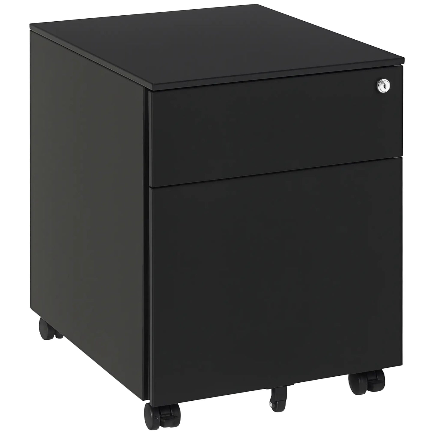 Lockable File Cabinet, Steel Filing Cabinet on Wheels for Legal, A4, Letter Size, with Pencil Tray for Home Office Office Cabinets & Cupboards at Gallery Canada