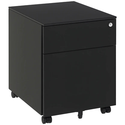 Lockable File Cabinet, Steel Filing Cabinet on Wheels for Legal, A4, Letter Size, with Pencil Tray for Home Office Office Cabinets & Cupboards at Gallery Canada
