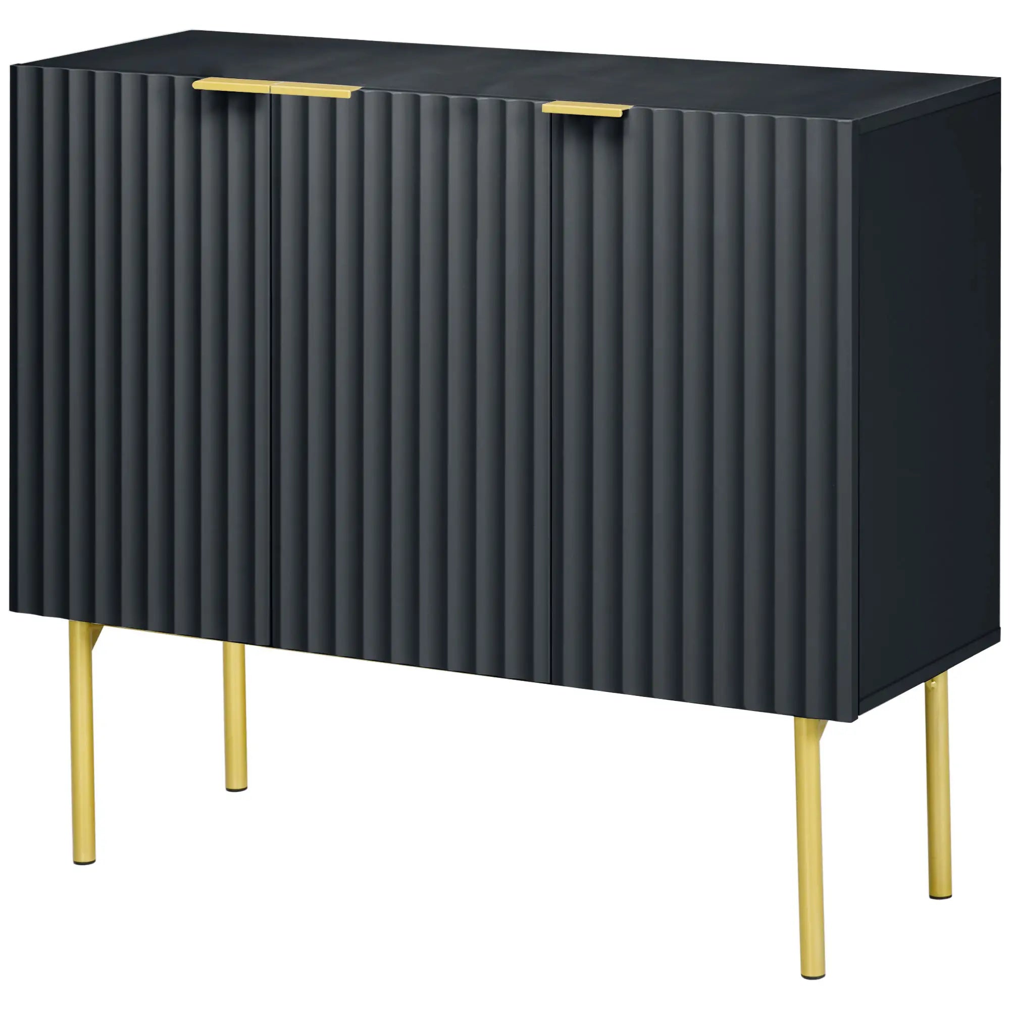 Modern Storage Cabinet, Sideboard Buffet, Gold Legs, Black Storage Cabinets at Gallery Canada