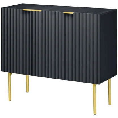 Modern Storage Cabinet, Sideboard Buffet, Gold Legs, Black Storage Cabinets at Gallery Canada