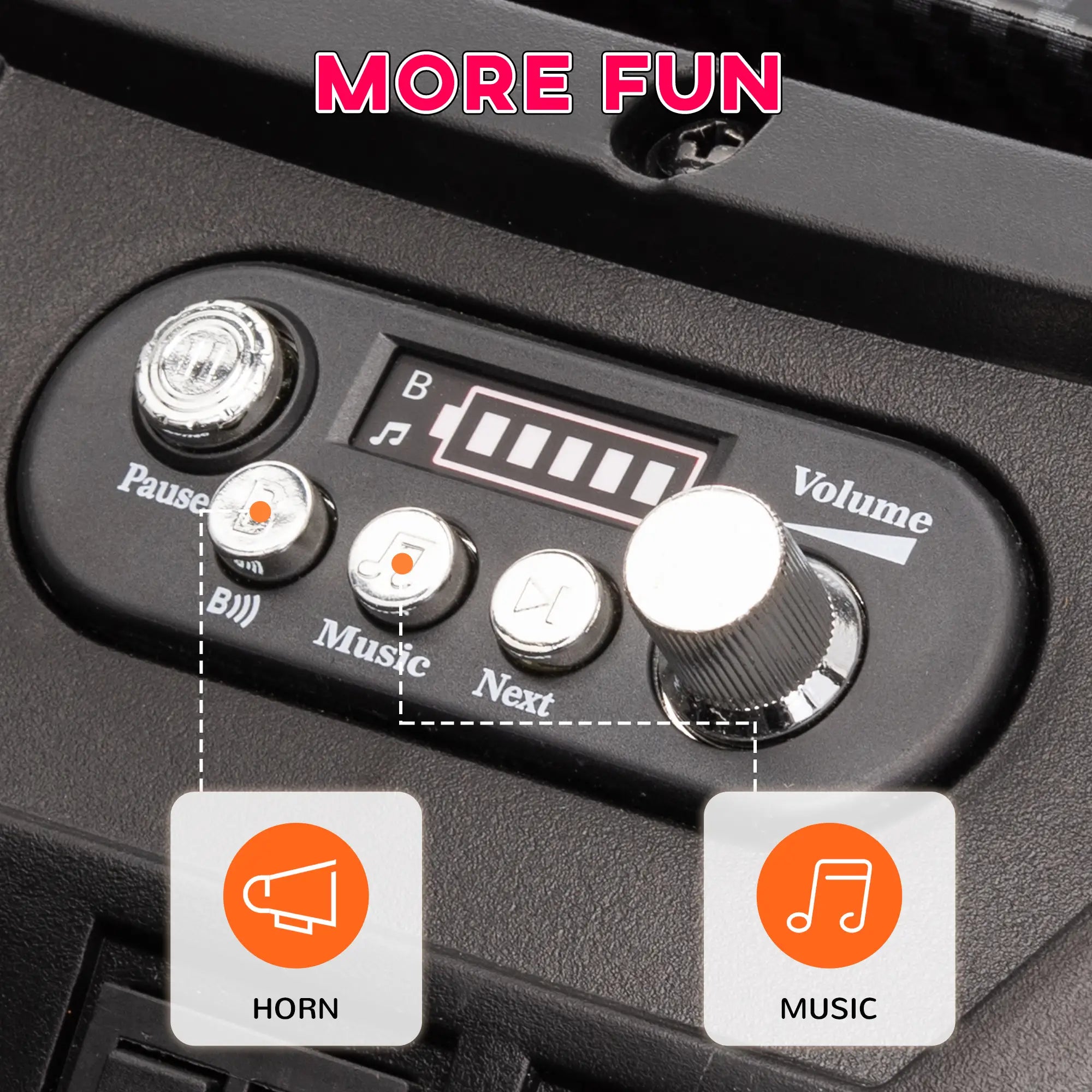 2 Seater 24V Kids Electric Car, Remote Control, 3 Speed, LED Lights, Pink Electric Toy Cars at Gallery Canada