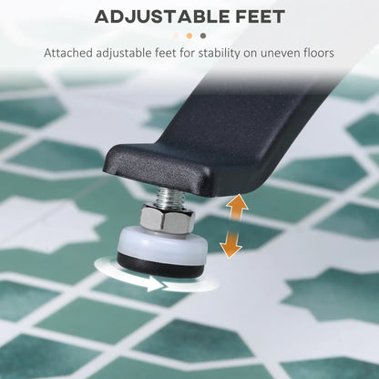 8-Bar Heated Towel Warmer, Wall Mounted, Adjustable Temperature, Black Bath Accessories at Gallery Canada