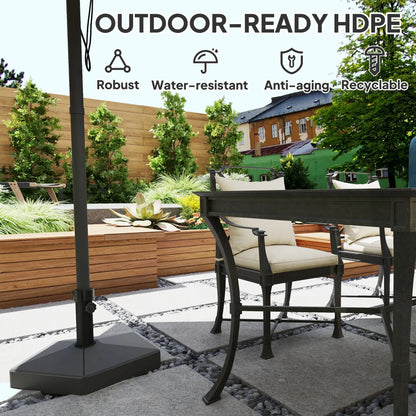 Heavy Duty Outdoor Umbrella Stand Base, Black Umbrella Bases at Gallery Canada