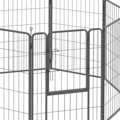 39" Parc pour chien, portable pliable 8 panneaux, intérieur extérieur, grands chiens