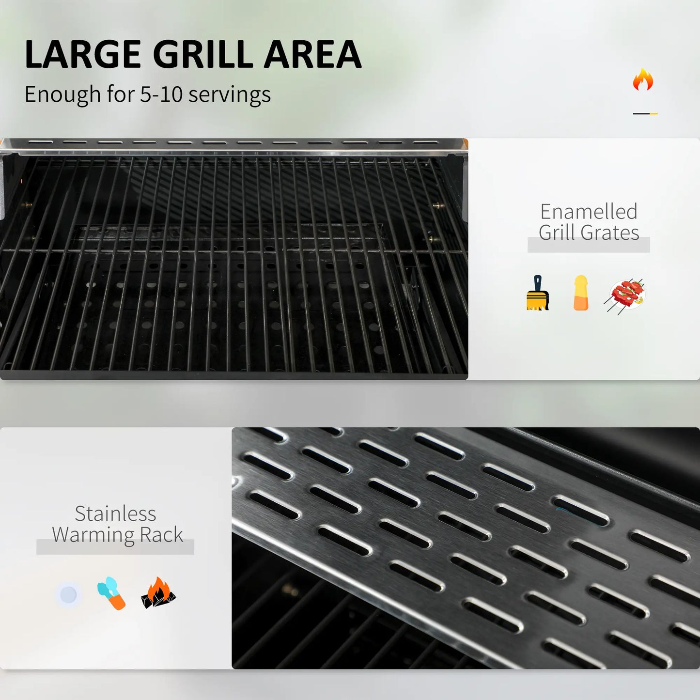 Charcoal BBQ Grill Smoker With Adjustable Pan, Galvanised Steel Shell Charcoal BBQ Grils at Gallery Canada