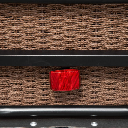 Bike Trailer, Bicycle Cargo Carrier, 16" Wheels, Hitch, Steel Frame, Black Bike Cargo Trailers at Gallery Canada