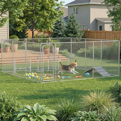 Dog Playpen, Walk-In Kennel, Galvanized Steel Frame, DIY Door Dog Kennels at Gallery Canada