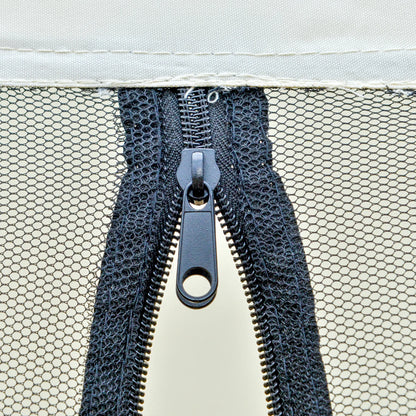 10x10ft Party Tent Canopy with Netting, Outdoor Gazebo, Beige Canopy Tents at Gallery Canada