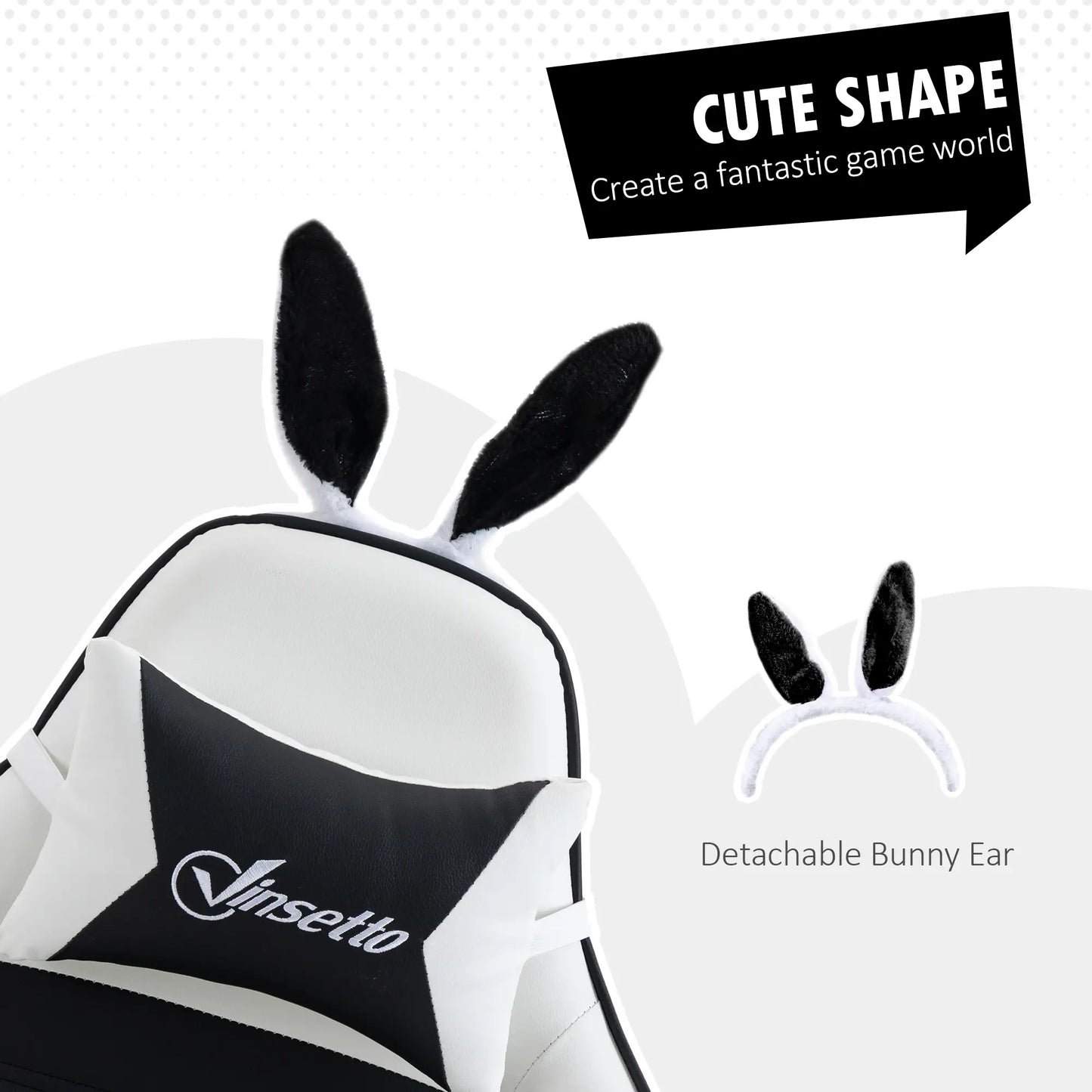 Racing Gamer Chair, PU Leather with Footrest, Headrest, Lumbar Support, Black Video Game Chairs at Gallery Canada