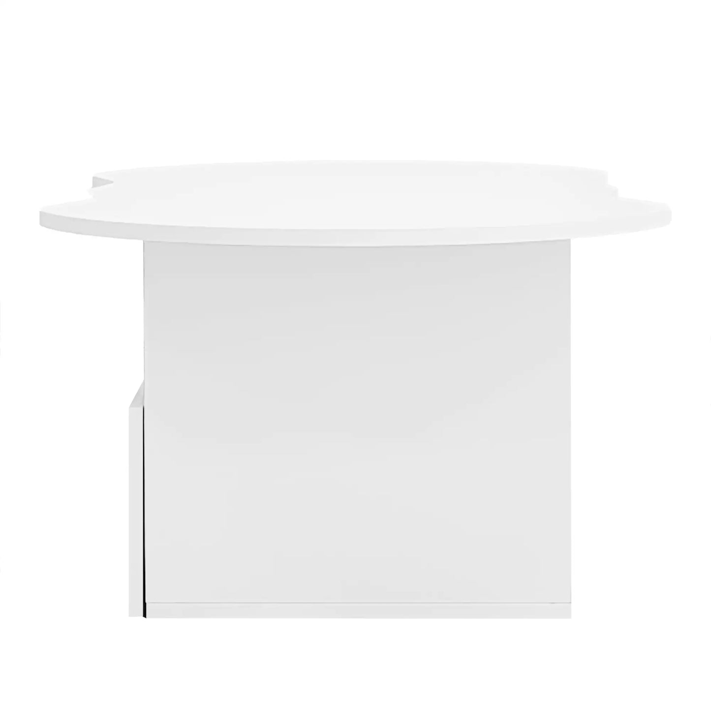 Coffee Table with Drawer, Open Storage, 39.5" L x 23.5" W x 15" H, White Coffee Tables at Gallery Canada
