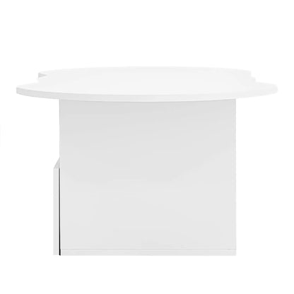 Coffee Table with Drawer, Open Storage, 39.5" L x 23.5" W x 15" H, White Coffee Tables at Gallery Canada