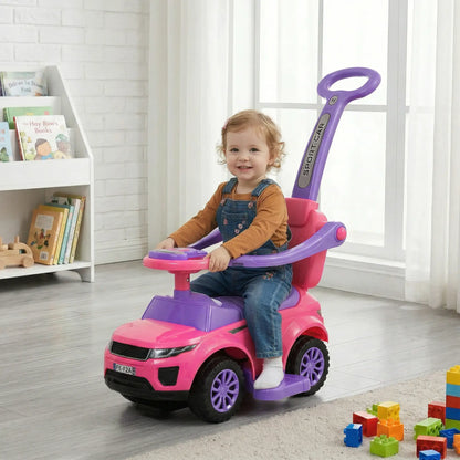 2 in 1 Kid Ride on Car, Push Stroller, 1-3 Years, Pink Push Cars for Toddlers at Gallery Canada