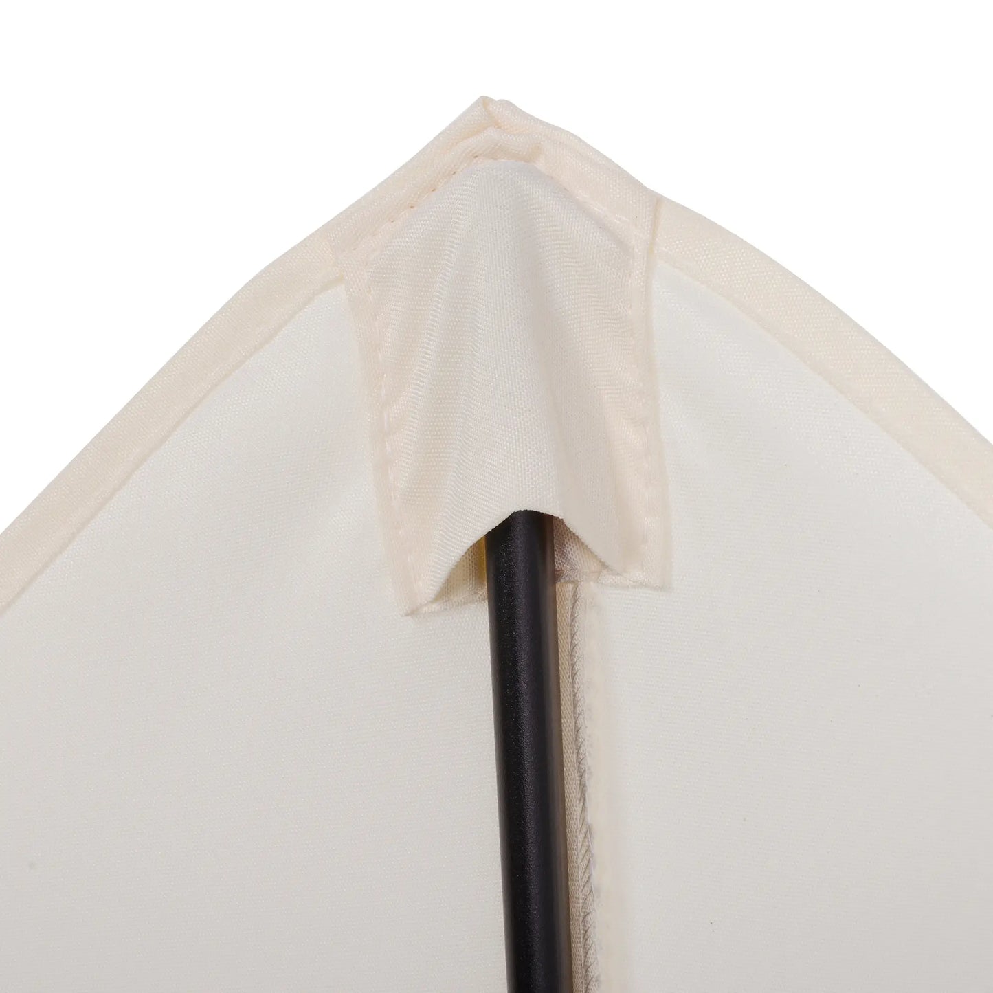 6.6FT Outdoor Patio Umbrella, 6 Solid Ribs, Cream White Patio Umbrellas at Gallery Canada