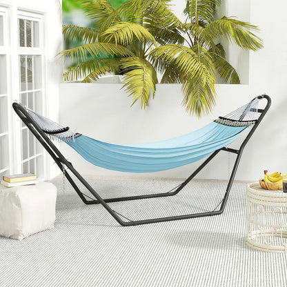 Steel Hammock Stand, Adjustable Height, 109.4", Black Hammock Stands at Gallery Canada