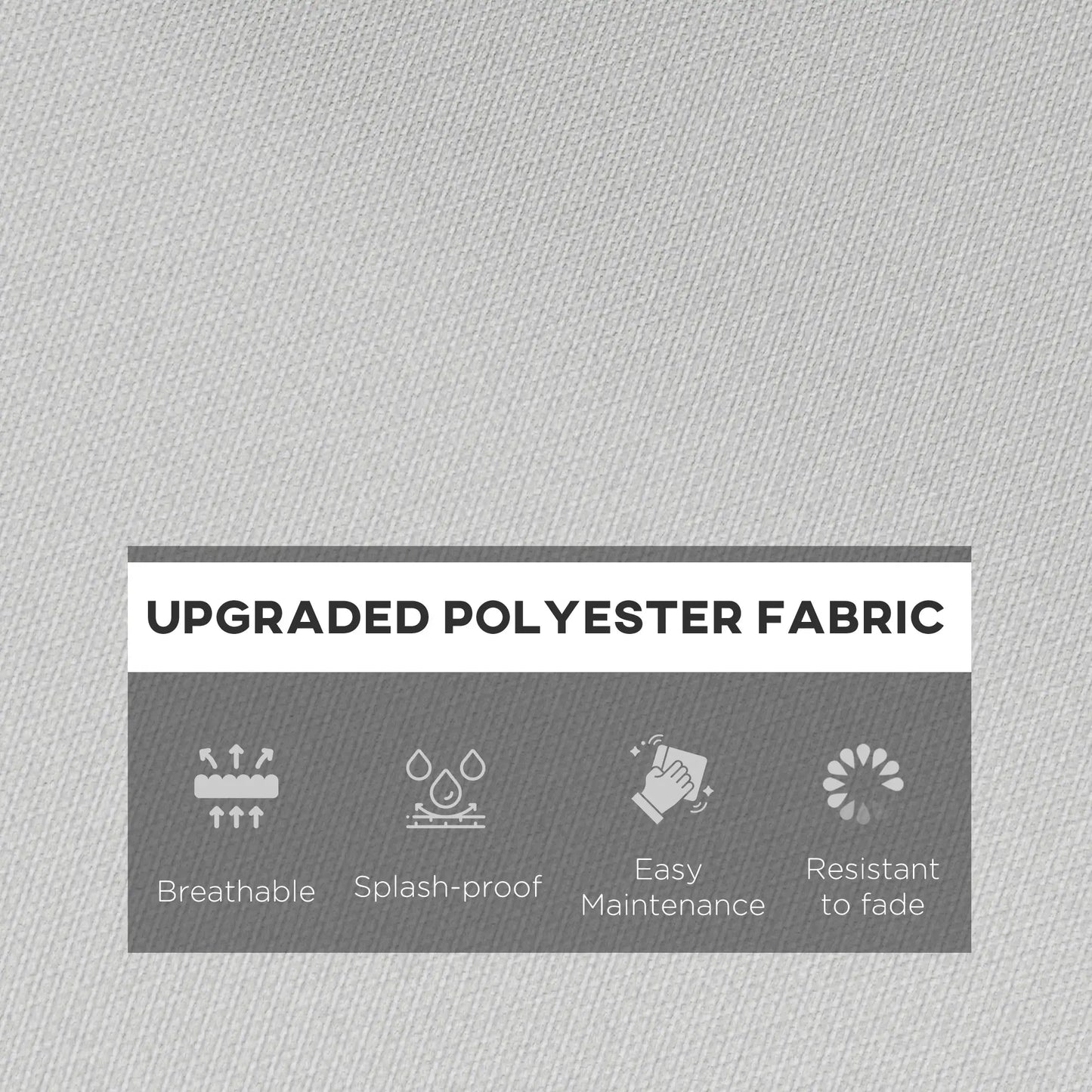 Seat Cushion Back Pillows Set of 2, Patio Chair Cushions, Light Grey, Grey Patio Chair Cushions at Gallery Canada