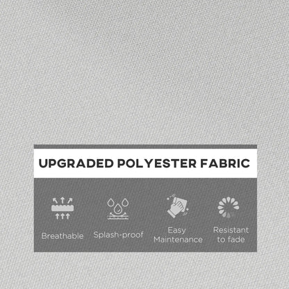 Seat Cushion Back Pillows Set of 2, Patio Chair Cushions, Light Grey, Grey Patio Chair Cushions at Gallery Canada