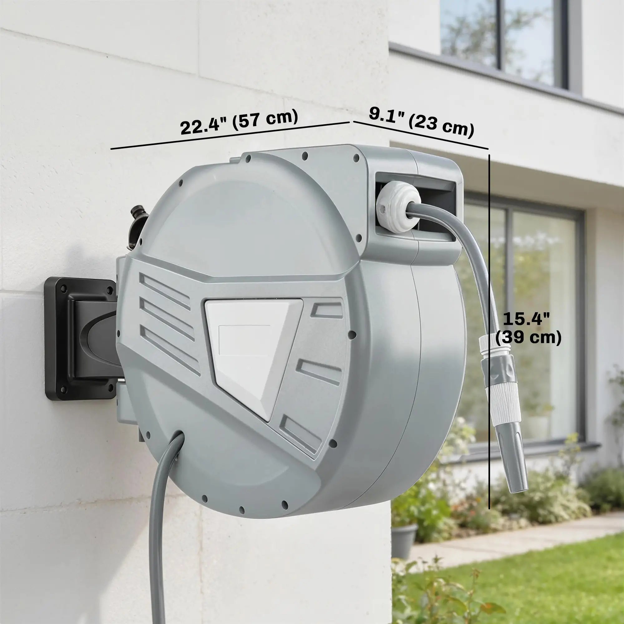 Retractable Garden Hose Reel, 1/2