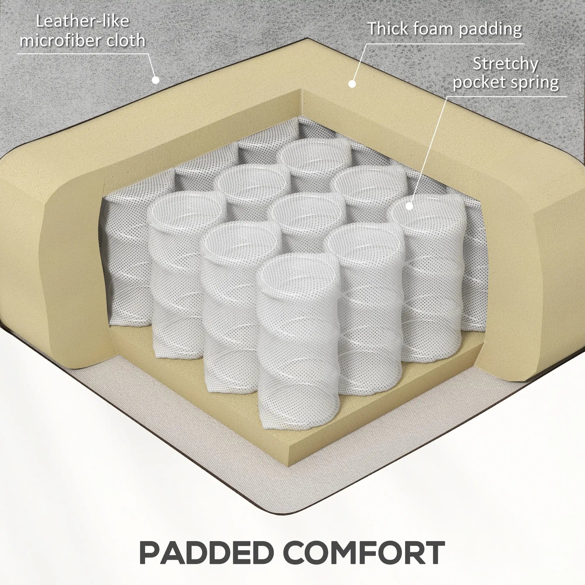 Electric Recliner Chair, Microfibre Upholstered, Remote Included, Light Grey Sofas & Reclining Chairs at Gallery Canada