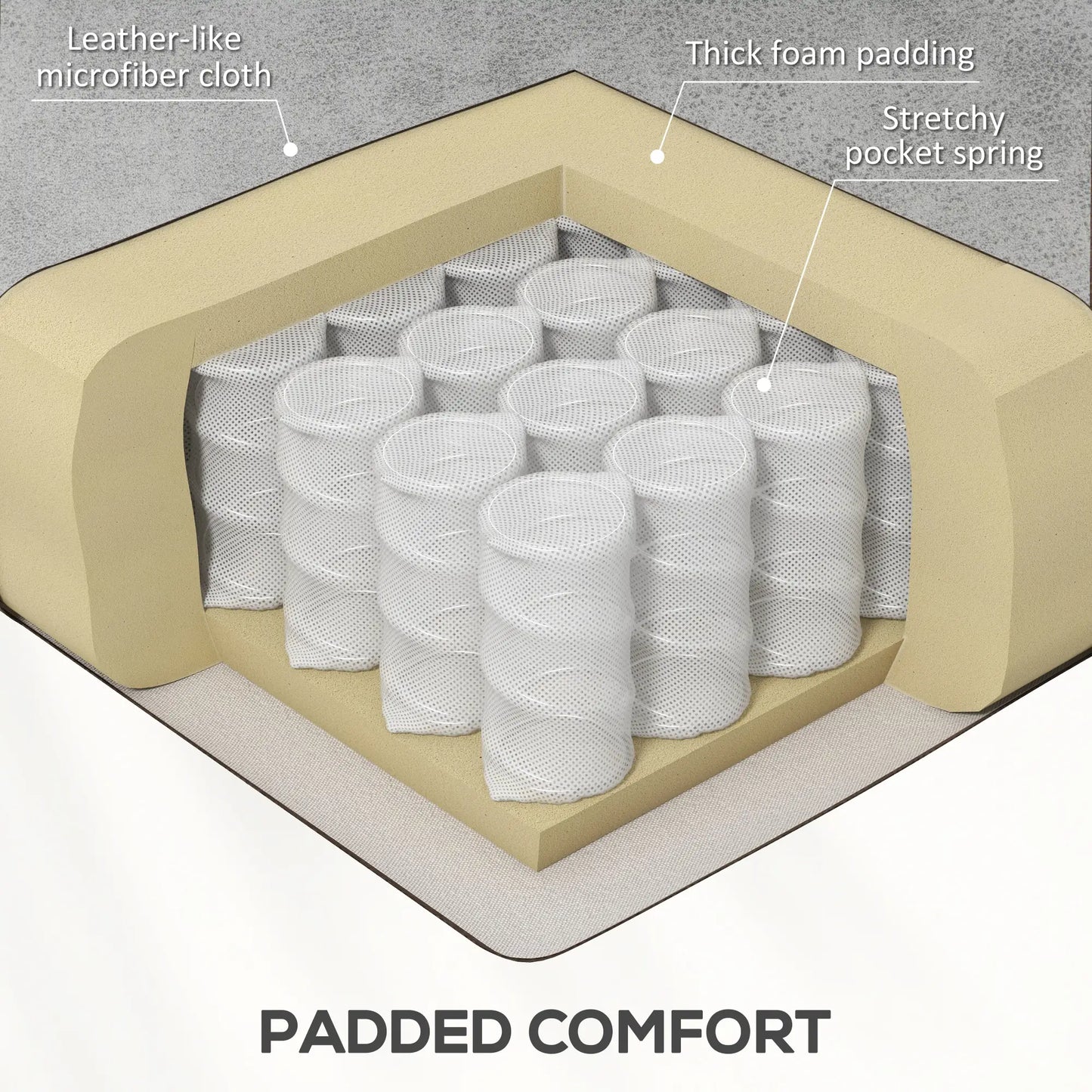 Electric Recliner Chair, Microfibre Upholstered, Remote Included, Light Grey Sofas & Reclining Chairs at Gallery Canada