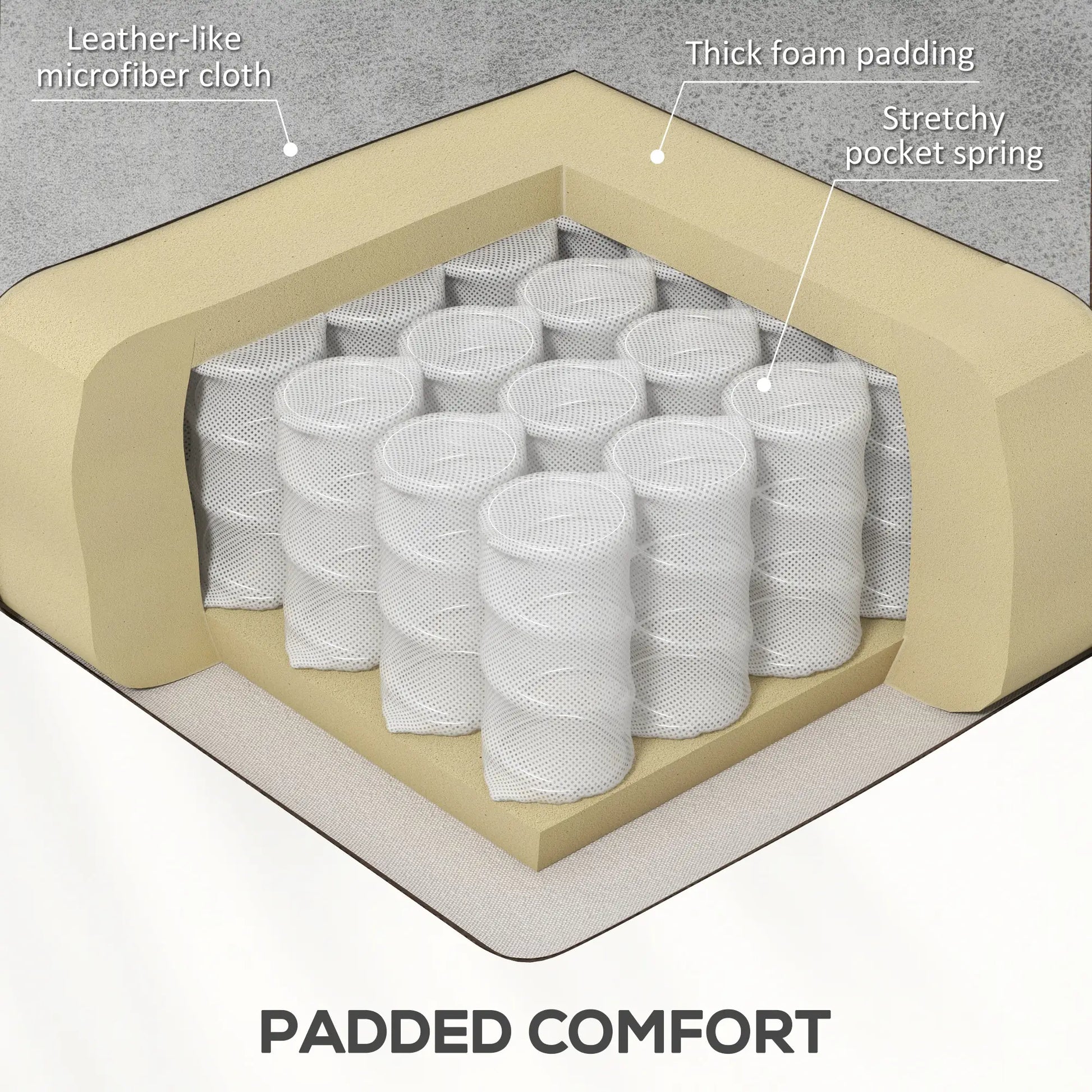 Electric Recliner Chair, Microfibre Upholstered, Remote Included, Light Grey Sofas & Reclining Chairs at Gallery Canada