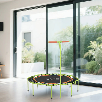 50" Foldable Mini Trampoline, Fitness Rebounder, Adjustable Handle Bar Trampolines at Gallery Canada