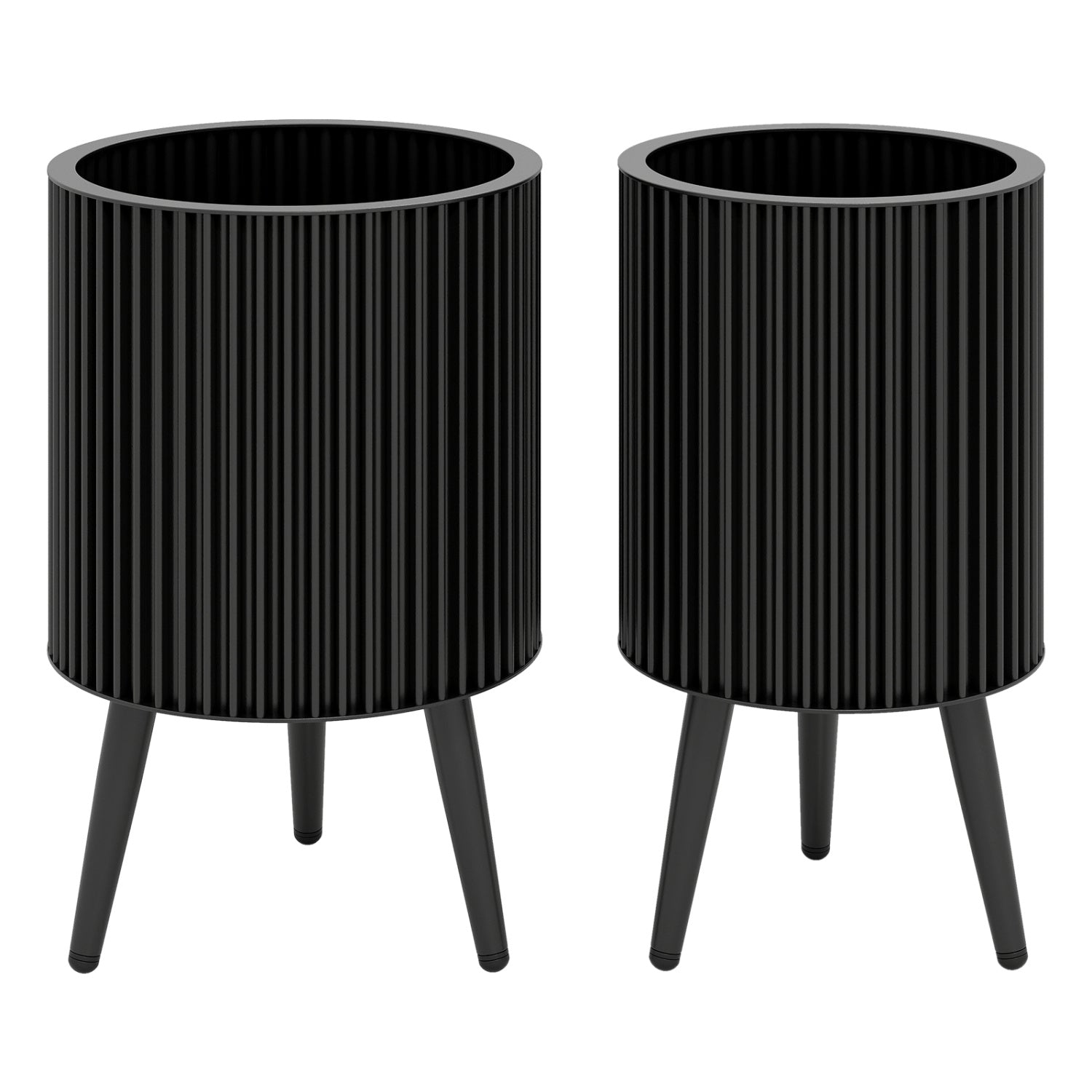 Decorative Flower Pots With Stand, Drainage Holes, Set Of 2 Decorative Accessories at Gallery Canada