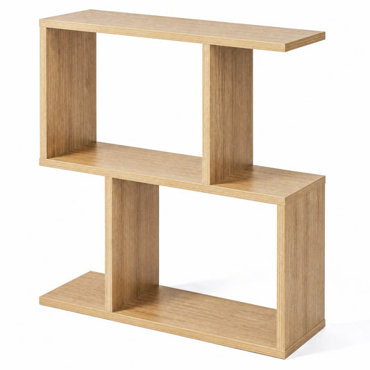 Decorative Storage Shelf, Open Layout, Non-Slip Foot Pads, Natural Bookcases Natural at Gallery Canada