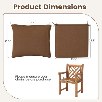 Deep Seat Chair Cushion Pads Set With Rope Belts, Brown Outdoor Furniture Accessories at Gallery Canada