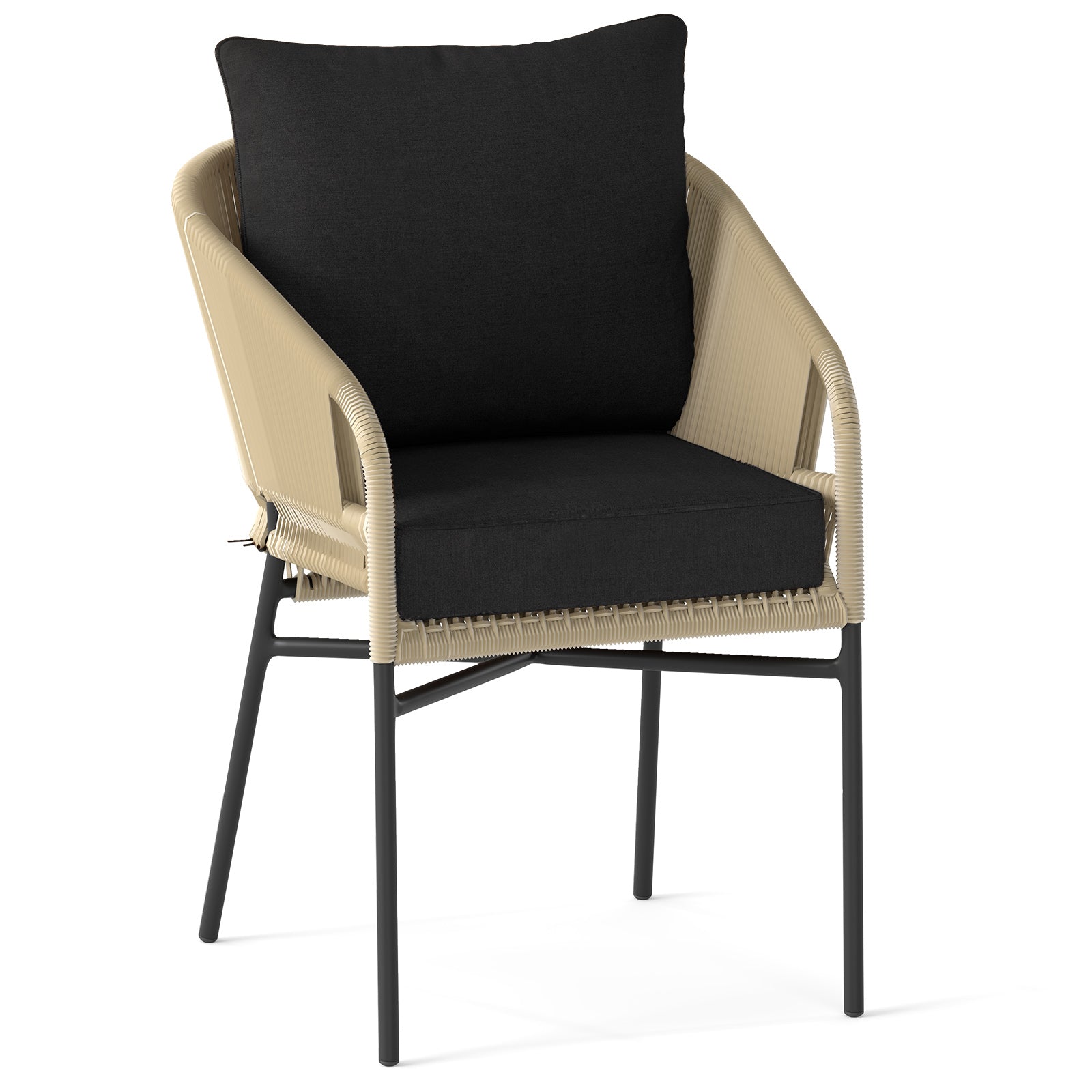 Deep Seat Chair Cushion Pads Set, Indoor Outdoor, Black Outdoor Furniture Accessories at Gallery Canada
