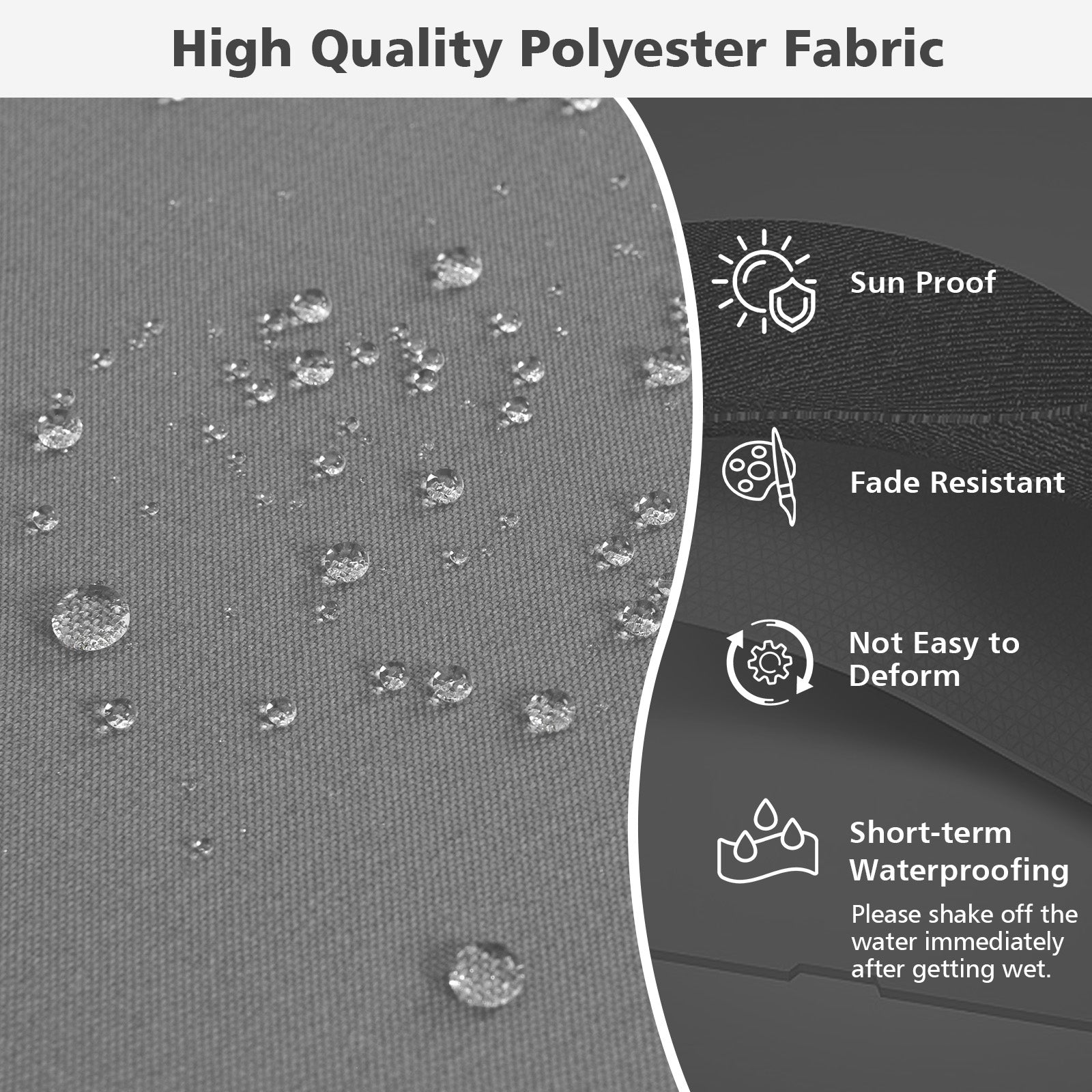 Deep Seat Chair Cushion Pads Set with Rope Belts for Indoor and Outdoor, Gray Outdoor Furniture Accessories at Gallery Canada