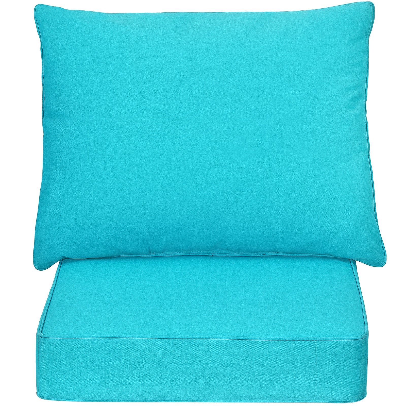 Deep Seat Chair Cushion Pads Set with Rope Belts for Indoor and Outdoor, Turquoise Outdoor Furniture Accessories at Gallery Canada