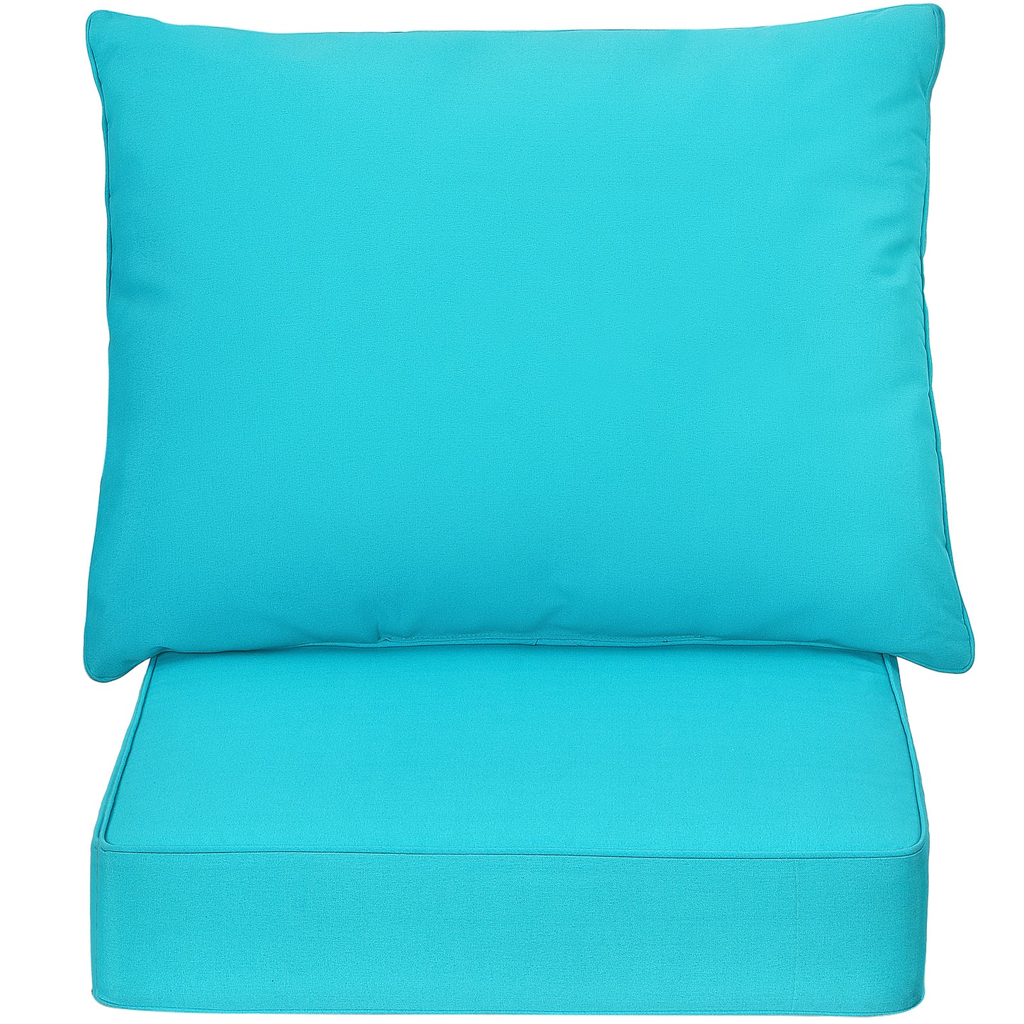 Deep Seat Chair Cushion Pads Set with Rope Belts for Indoor and Outdoor, Turquoise Outdoor Furniture Accessories at Gallery Canada