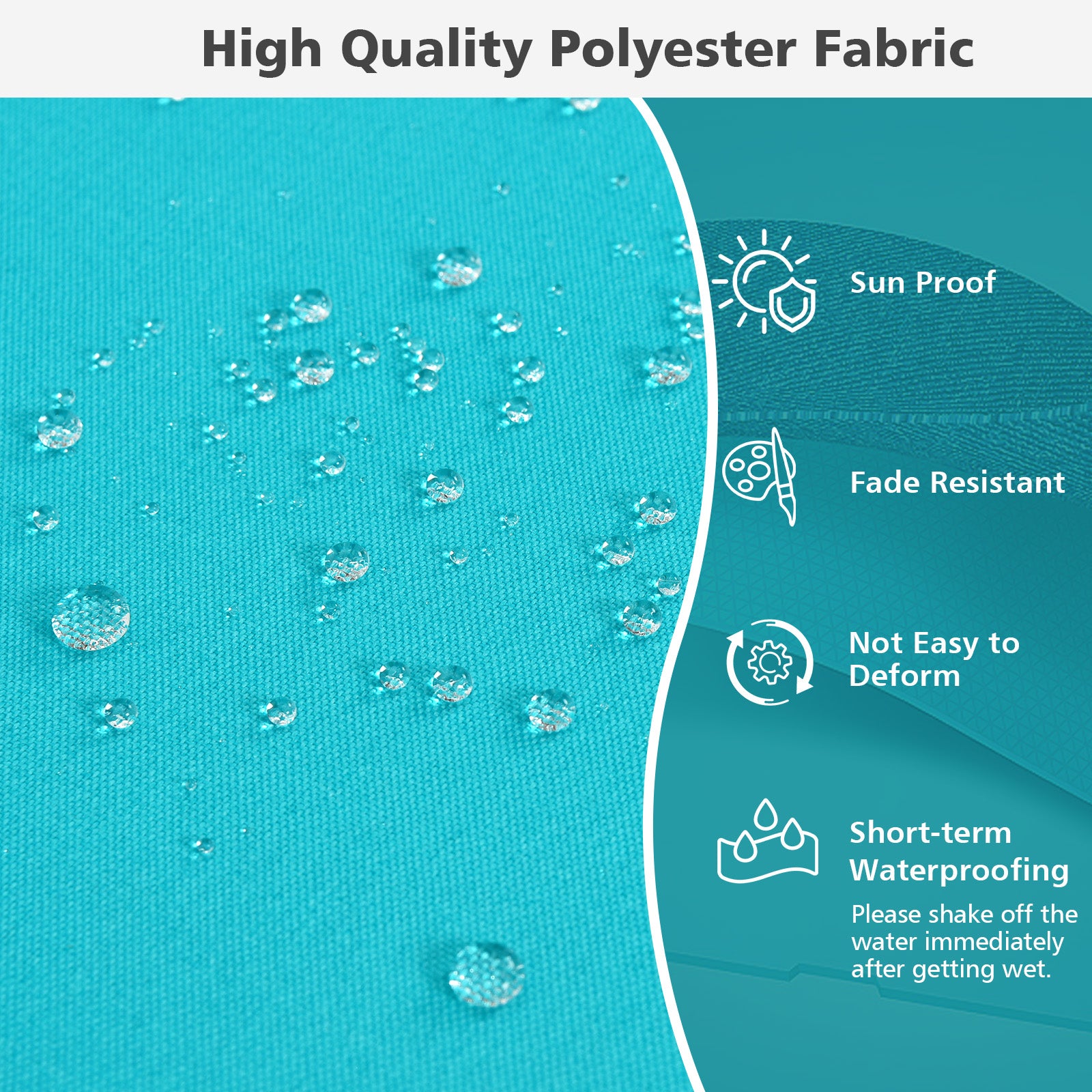 Deep Seat Chair Cushion Pads Set with Rope Belts for Indoor and Outdoor, Turquoise Outdoor Furniture Accessories at Gallery Canada