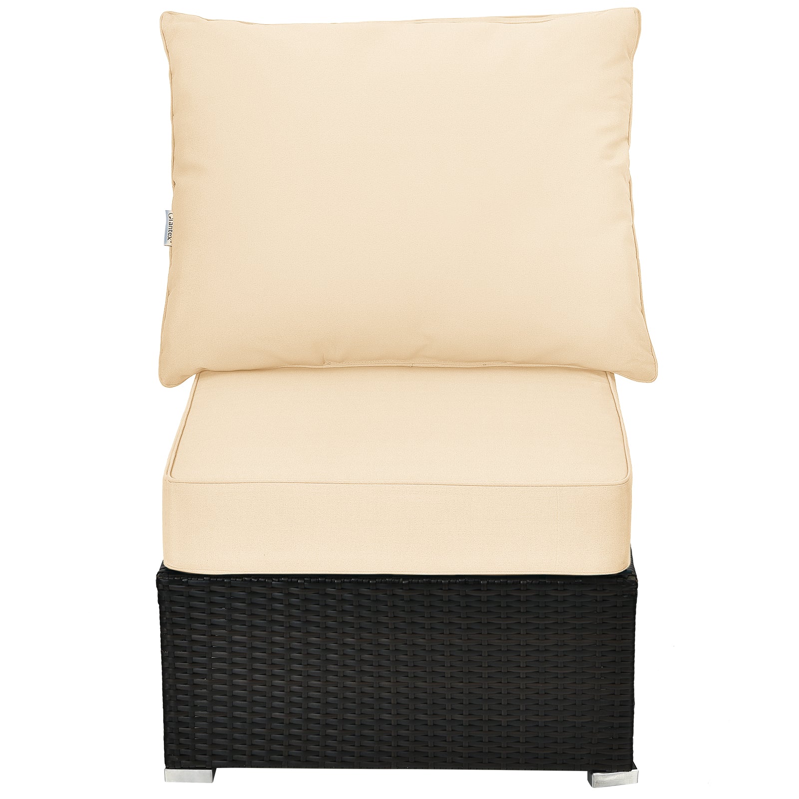 Deep Seat Chair Cushion Pads Set with Rope Belts for Indoor and Outdoor, Beige Outdoor Furniture Accessories at Gallery Canada