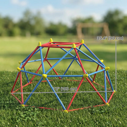 6 FT Climbing Dome Jungle Gym, UV-Resistant Steel, 396 lbs, Ages 3-8, Rust Gym Sets & Swings at Gallery Canada