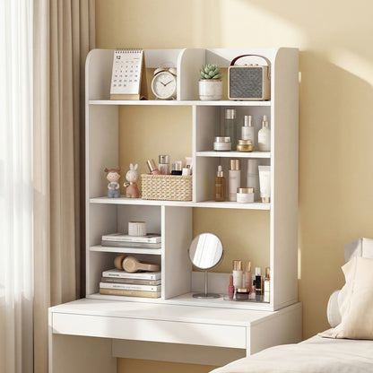 Desktop Display Rack, 8 Open Cubes, White Bookcases at Gallery Canada
