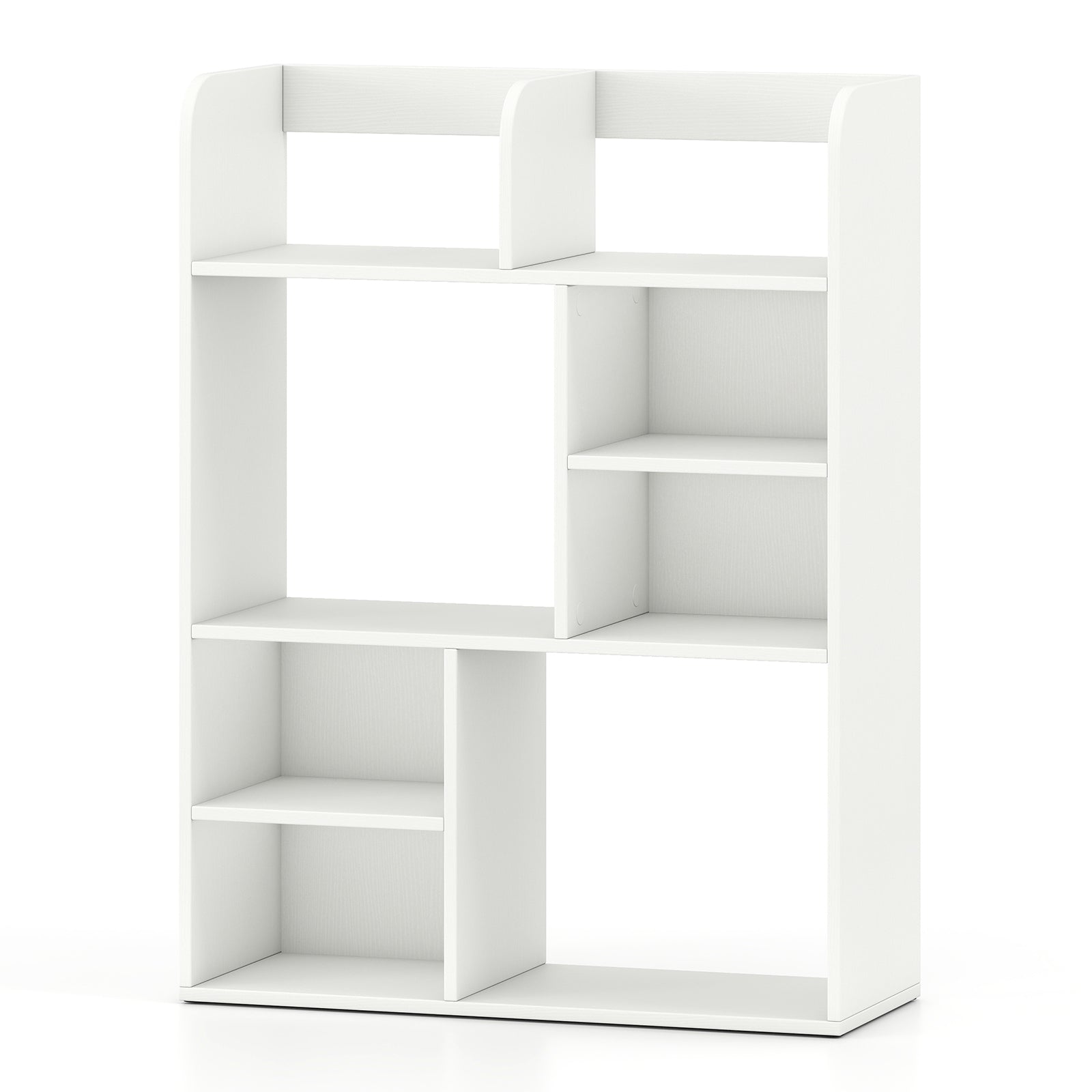 Desktop Display Rack, 8 Open Cubes, White Bookcases at Gallery Canada