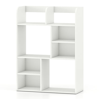 Desktop Display Rack, 8 Open Cubes, White Bookcases at Gallery Canada