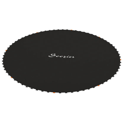 Trampoline Mat Replacement, 12ft, with Spring Pull Tool, 72 V-Hooks, Black Trampolines Black at Gallery Canada