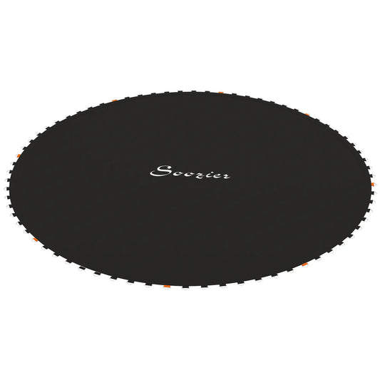 Trampoline Mat Replacement, 12ft, with Spring Pull Tool, 72 V-Hooks, Black Trampolines Black at Gallery Canada