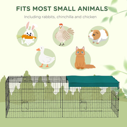 Small Animal Cage With Roof, Indoor Outdoor Use, 87" x 34" x 28", Green Houses & Habitats at Gallery Canada