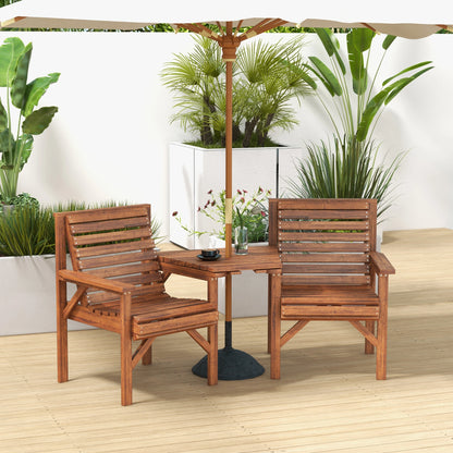 3Pcs Outdoor Bench Set, Backyard, Balcony, Tan Brown Outdoor Benches at Gallery Canada