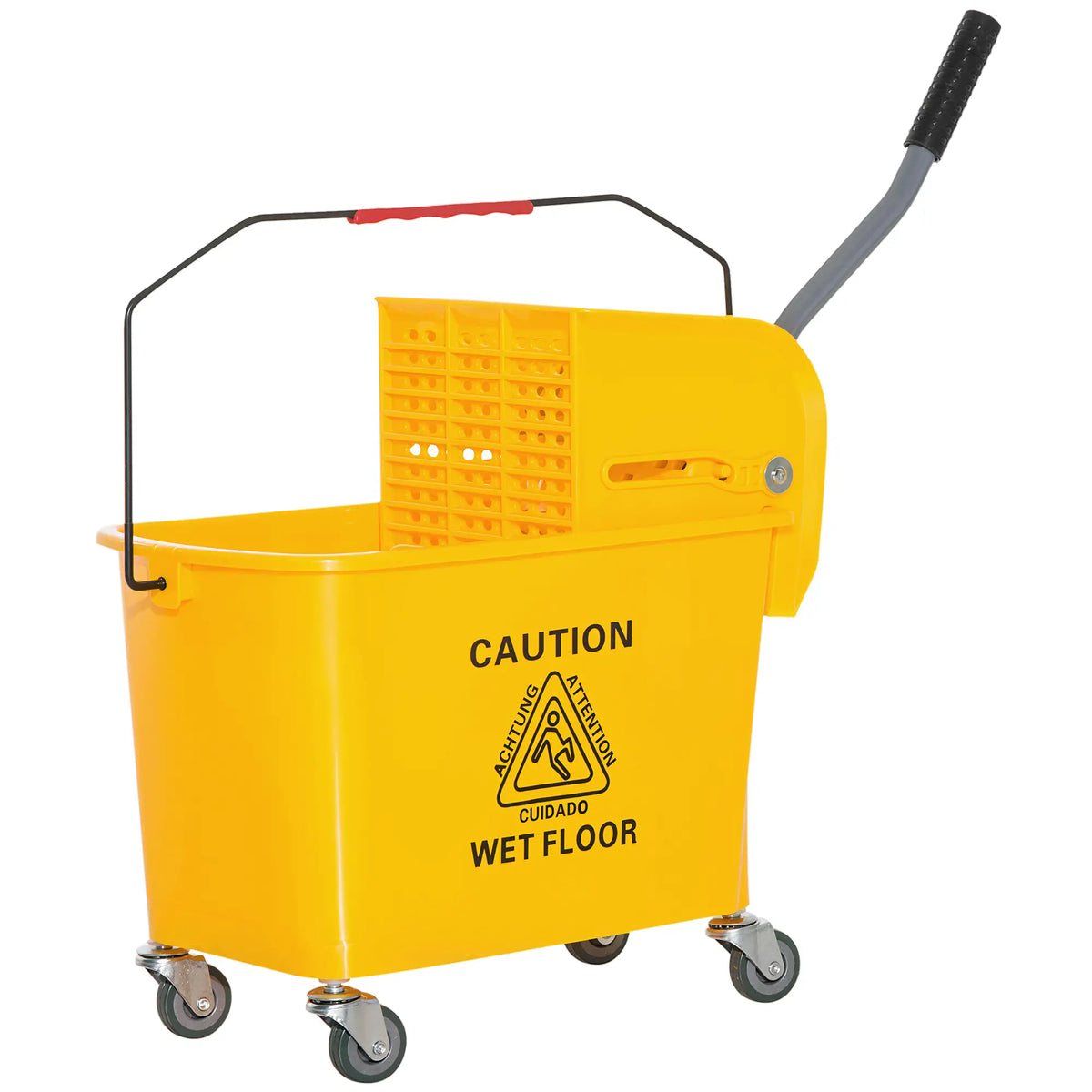 Compact Mop Bucket with Wringer, 5 Gallon, Yellow Household Supplies at Gallery Canada