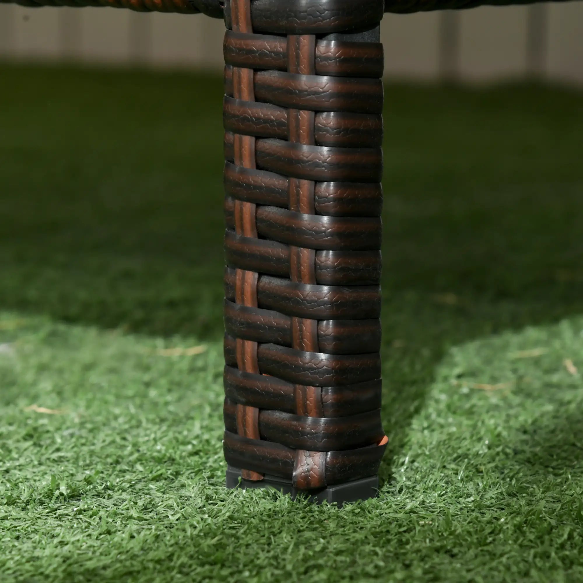 3-Seater Wicker Sofa, PE Rattan Outdoor Couch, Removable Cushions, Brown Patio Furniture Sets at Gallery Canada