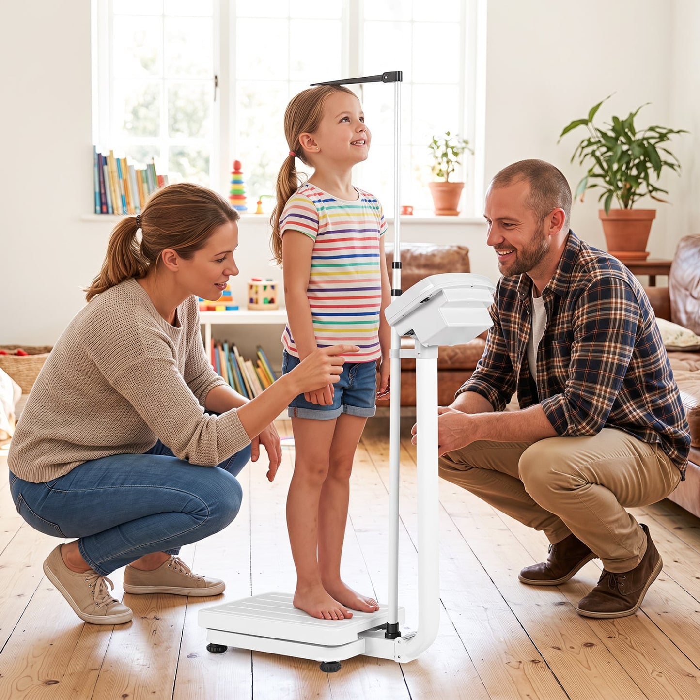Digital Height & Weight Scale, 400 lbs, LED