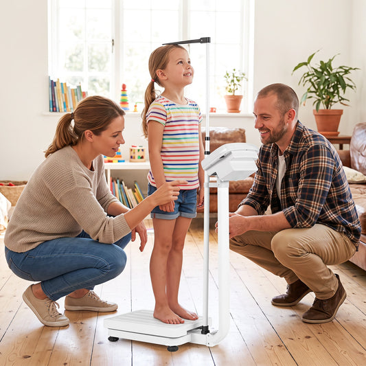 Digital Height & Weight Scale, 400 lbs, LED Kitchen Tools White at Gallery Canada