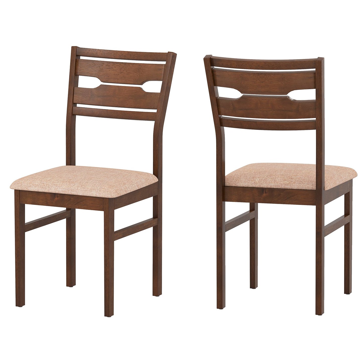 Dining Chair Set of 2/4 with Rubber Wood Frame and Padded Seat-2 Dining Chairs Options at Gallery Canada