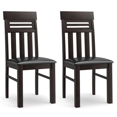 Dining Chairs High Back Dining Room Chairs Set of 2, Brown