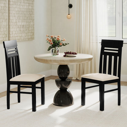 Dining Chairs High Back Dining Room Chairs Set of 2, Black Dining Chairs at Gallery Canada