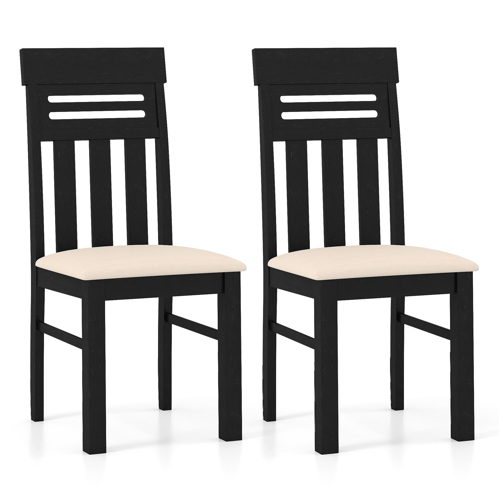 Dining Chairs High Back Dining Room Chairs Set of 2, Black Dining Chairs at Gallery Canada